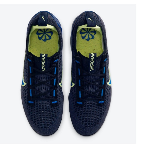 Nike Air Vapormax 2021 Flyknit Obsidian Light Lemon Twist Racer
Blue Black S 8.5 - Picture 3 of 12